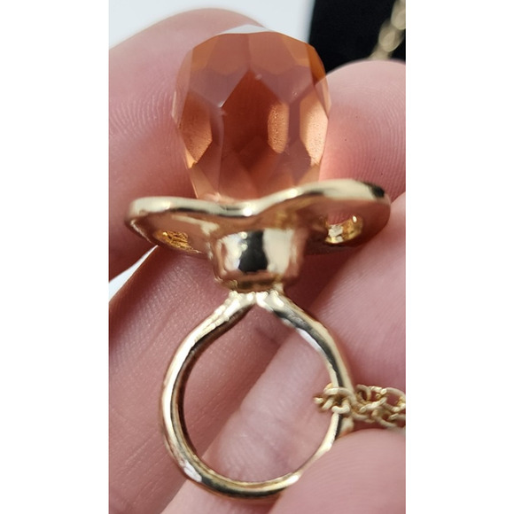 Melanie Martinez Crybaby Pacifier Gold Tone Necklace Rare HTF - Picture 7 of 16